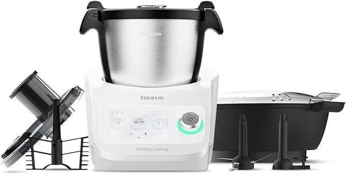 Procesador de alimentos multifuncional Taurus Trending Cooking con wifi 1600W