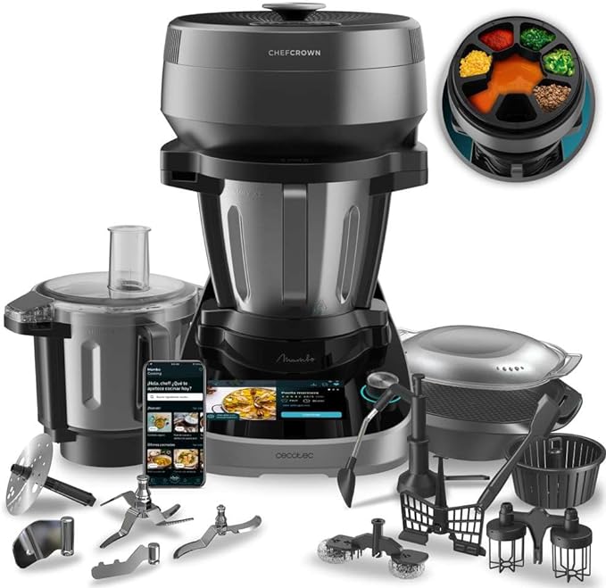 Robot multifunción Cecotec para la cocina con distribución de alimentos Mambo Cooking Total Gourmet.