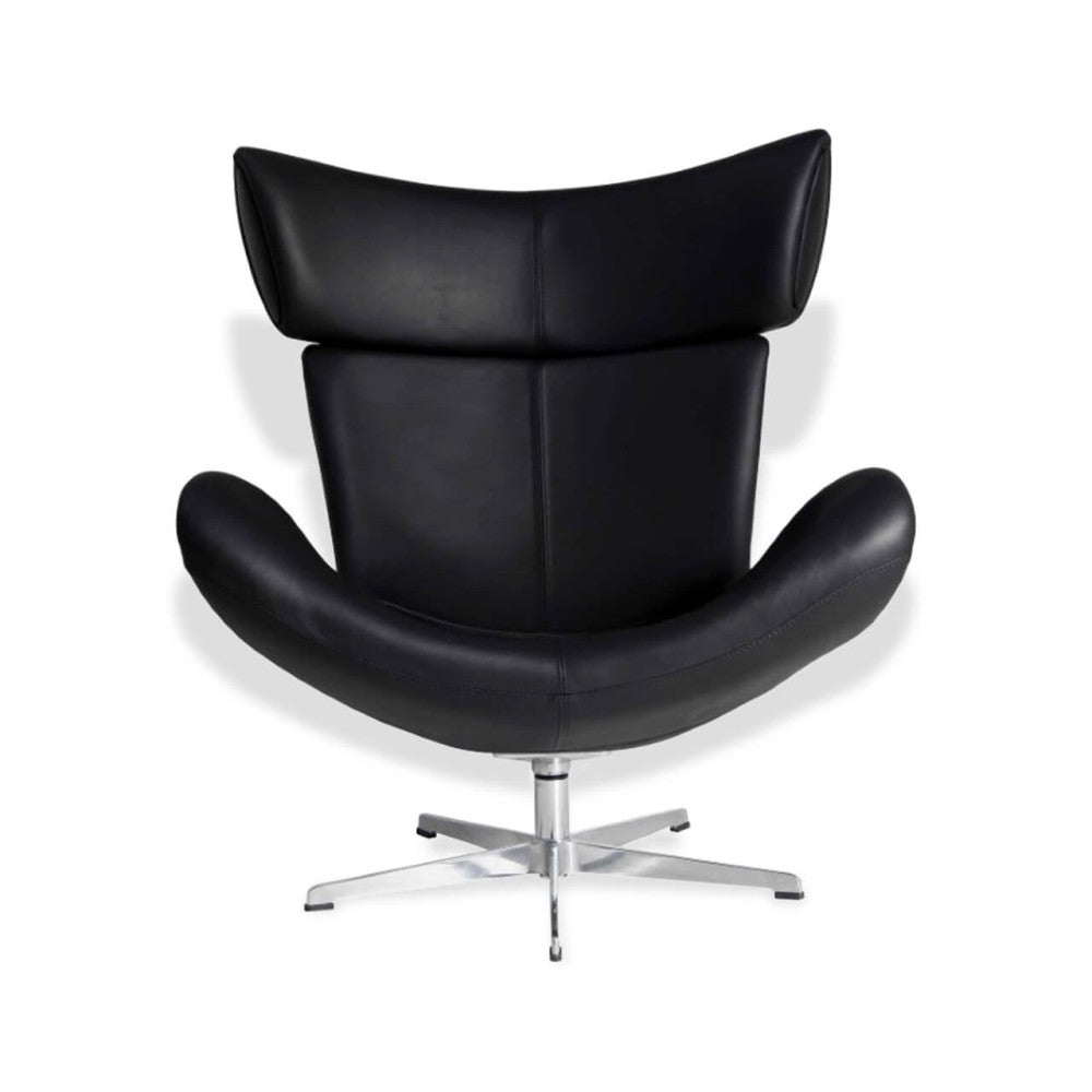 Sillón de diseño Emola Lounge Chair en Cuero italiano