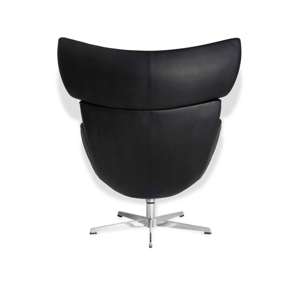 Sillón de diseño Emola Lounge Chair en Cuero italiano