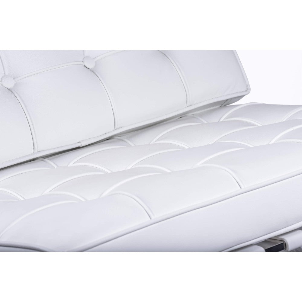 Chaise Barcelona Chair HQ en Cuir Fleur Italien