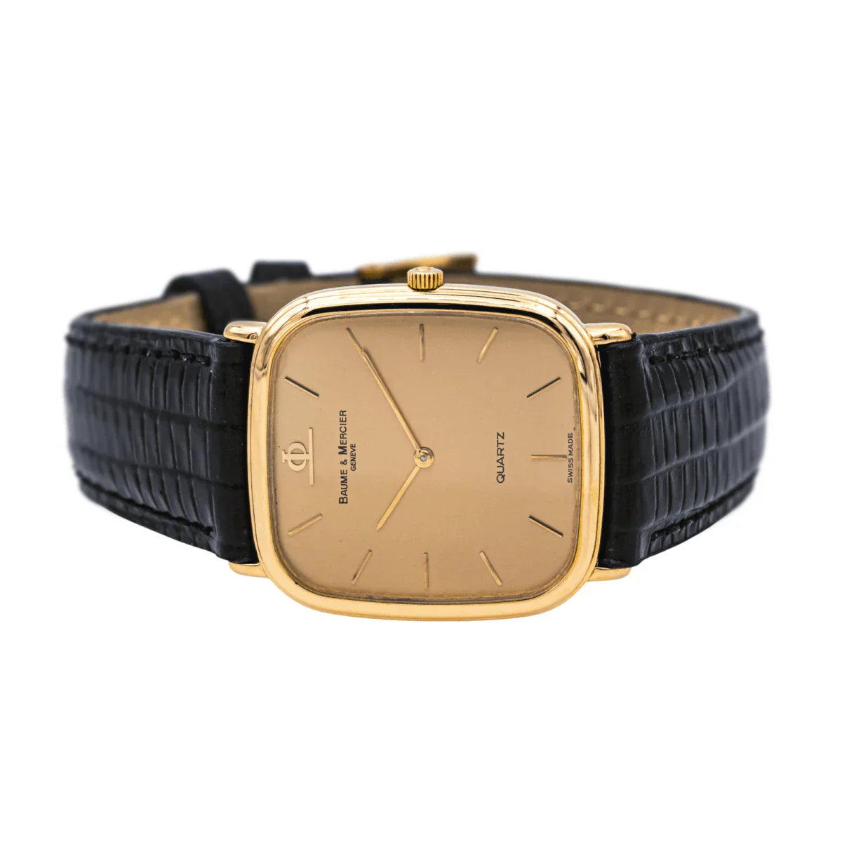 Reloj BAUME & MERCIER de oro amarillo, cuarzo y piel