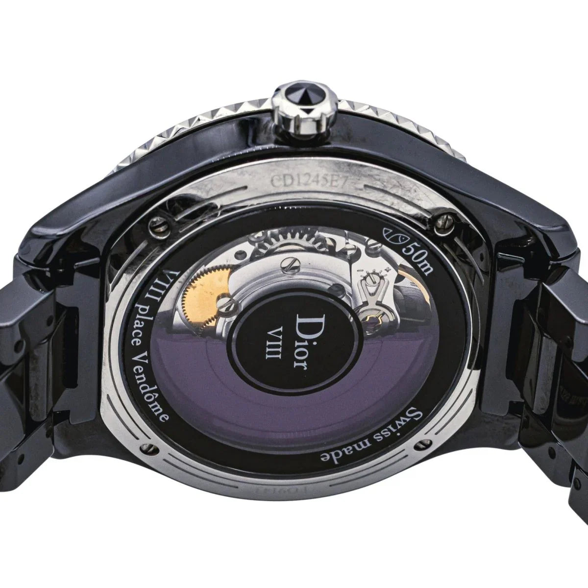 Reloj DIOR «VIII» de cerámica, zafiro y amatista