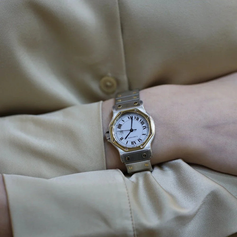 Reloj CARTIER «Santos» de oro amarillo y acero