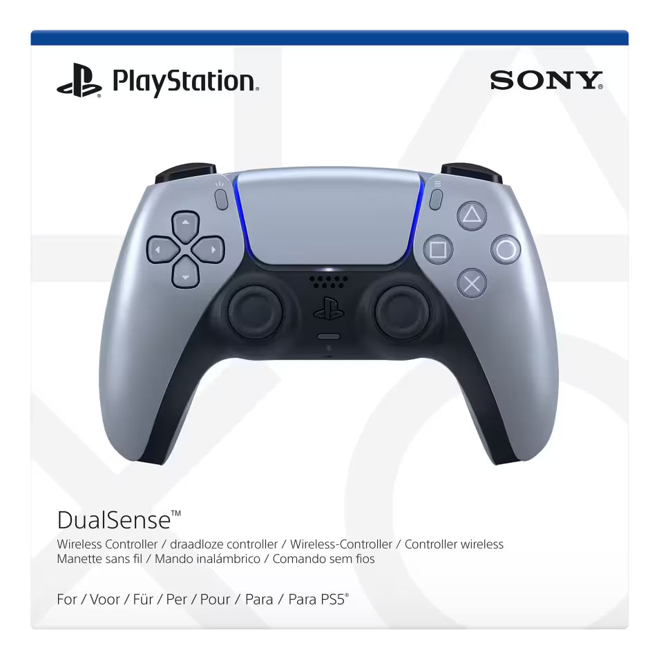 Sony DualSense Plata Bluetooth/USB Gamepad Analógico/Digital PlayStation 5