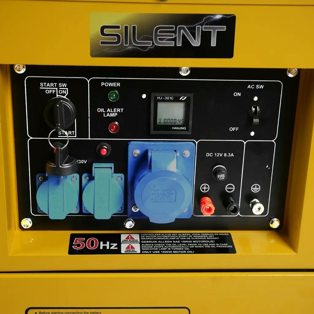 Grupo electrógeno diésel silenciado 230V 6kVA