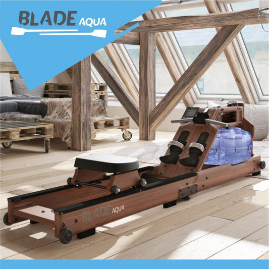 Máquina de remo hidráulica de madera Bluefin Fitness Blade Aqua W-1