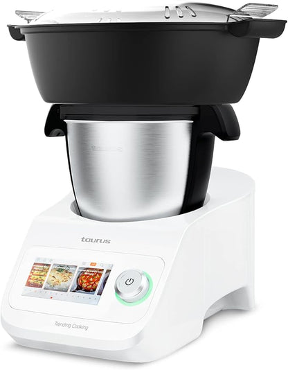 Procesador de alimentos multifuncional Taurus Trending Cooking con wifi 1600W