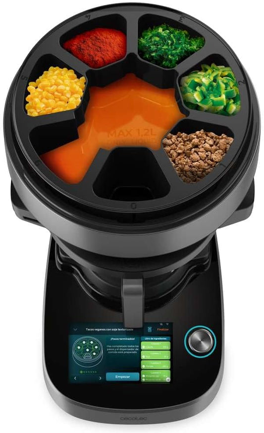 Robot multifunción Cecotec para la cocina con distribución de alimentos Mambo Cooking Total Gourmet.