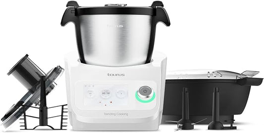 Procesador de alimentos multifuncional Taurus Trending Cooking con wifi 1600W