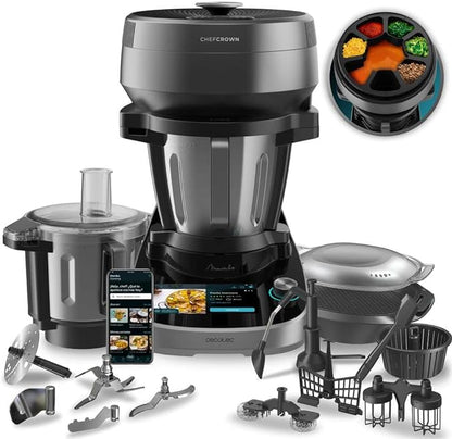 Robot multifunción Cecotec para la cocina con distribución de alimentos Mambo Cooking Total Gourmet.
