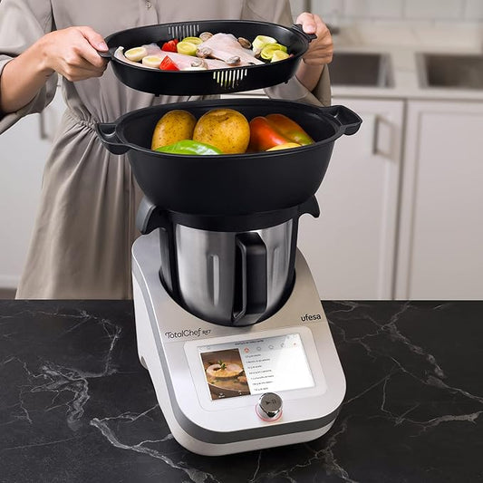 Procesador de alimentos multifunción Ufesa TotalChef RK7 Inteligente, WIFI, 30 funciones