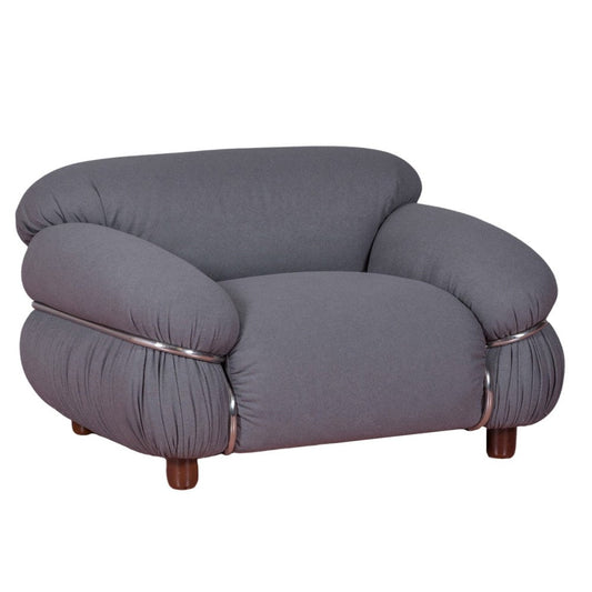 Canapé 1 place Olympia recouvert de tissu Sherpa