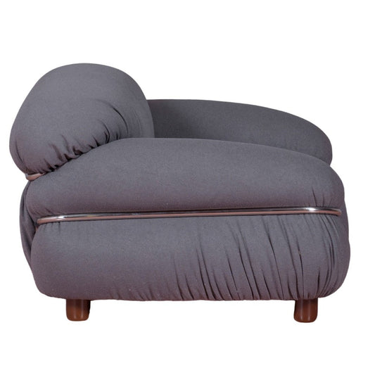 Canapé 1 place Olympia recouvert de tissu Sherpa