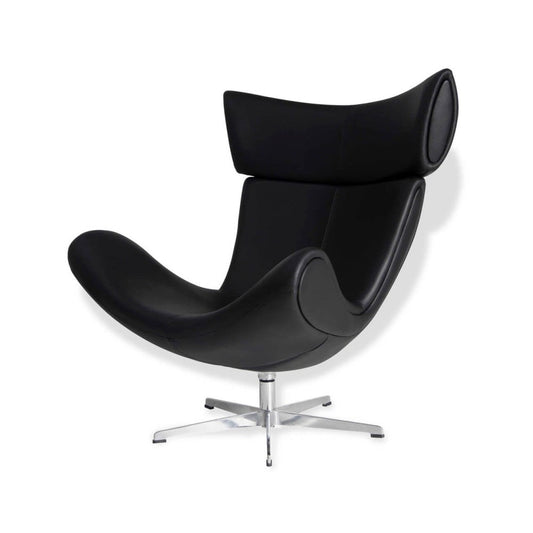 Sillón de diseño Emola Lounge Chair en Cuero italiano