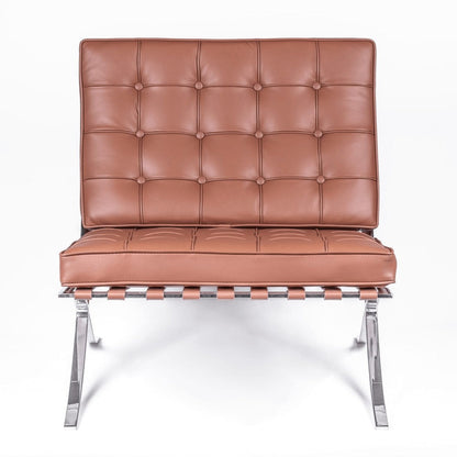 Silla de Cuero Barcelona Cognac