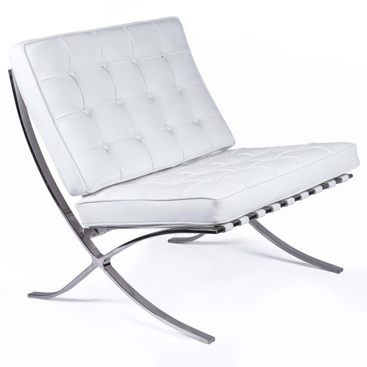 Chaise Barcelona Chair HQ en Cuir Fleur Italien