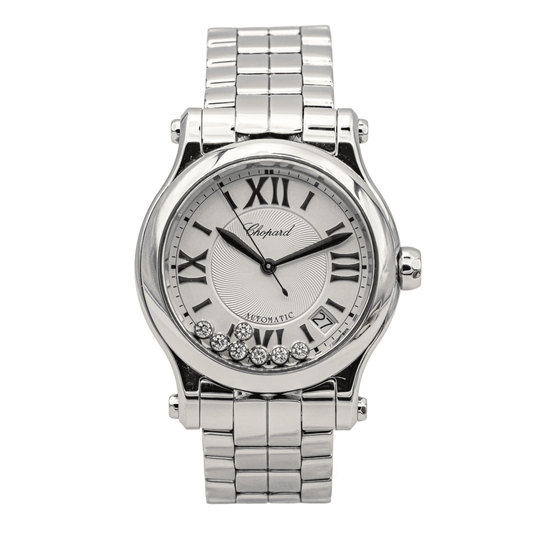 Reloj CHOPARD «Happy Sport» en acero, zafiro y diamante