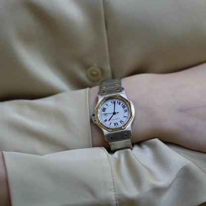 Reloj CARTIER «Santos» de oro amarillo y acero