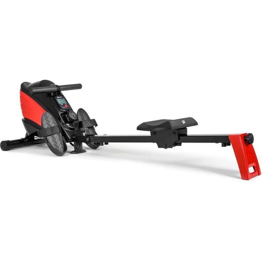 Máquina de remo plegable Hop-Sport HS-060R Cross: máquina de remo para interiores, tracción central, 8 niveles de resistencia, magnética